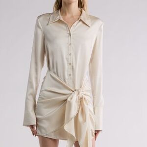 Rachel Parcell tie front shirt dress, NWT